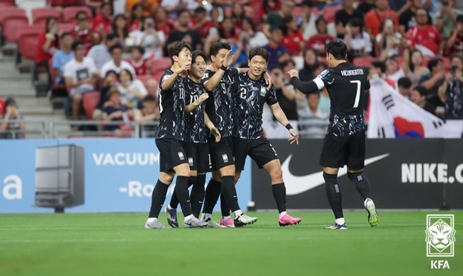 Corea avanza a la fase final de clasificación para la Copa Mundial con una victoria por 7-0 sobre Singapur