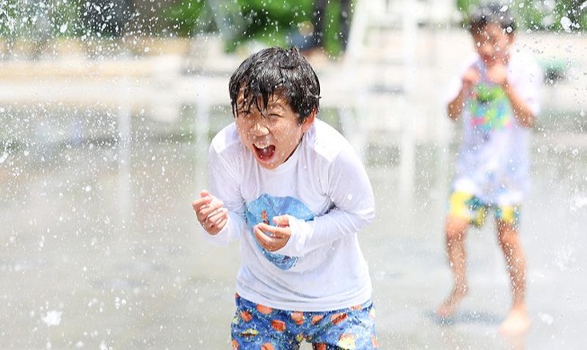 Refrescándome del calor