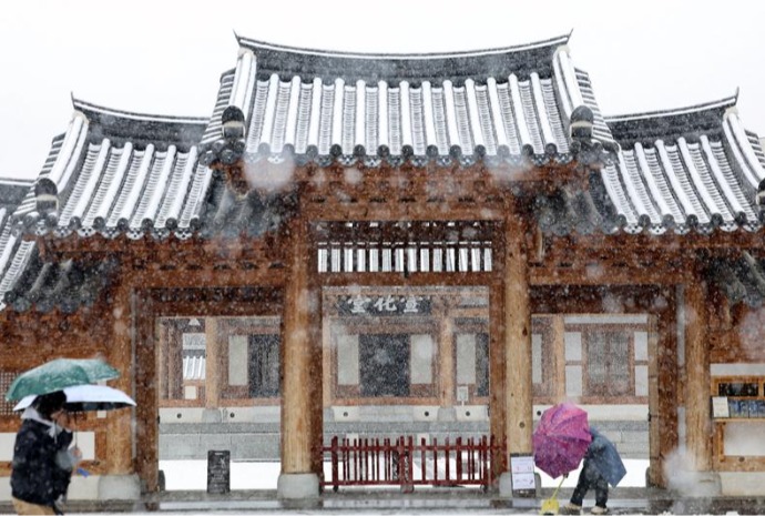  Jeolla Gamyeong se reviste de nieve