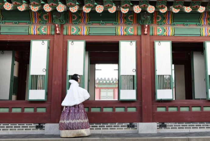 En el palacio Changdeokgung