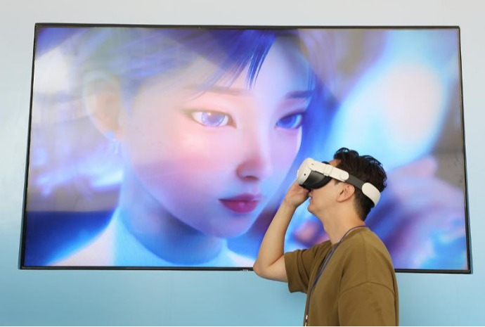 Experiencia de K-pop virtual en Entertech Seoul 2025