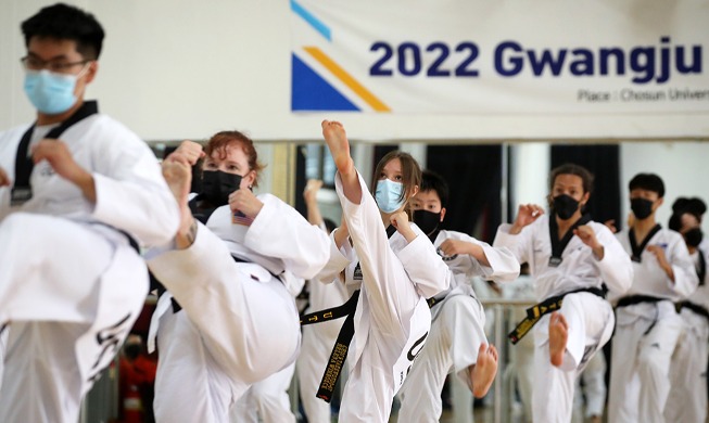 Practicantes extranjeros de taekwondo