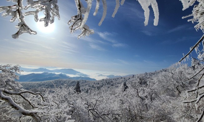 El invierno se encuentra con la primavera en la península coreana