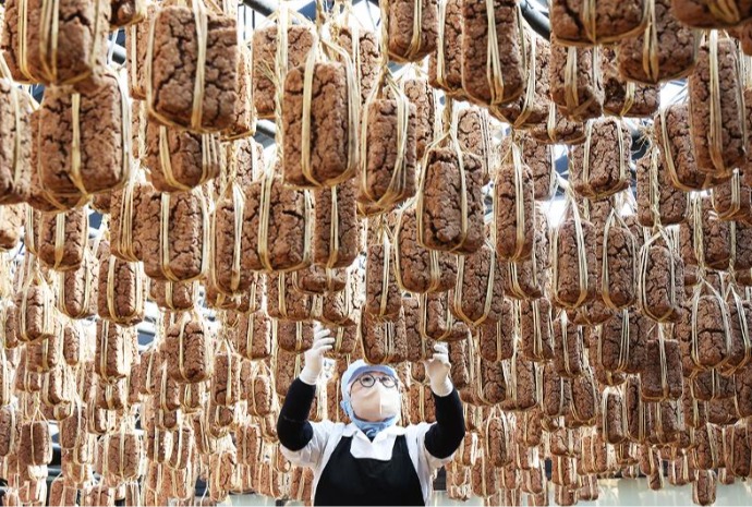 Temporada de secado del 'meju'