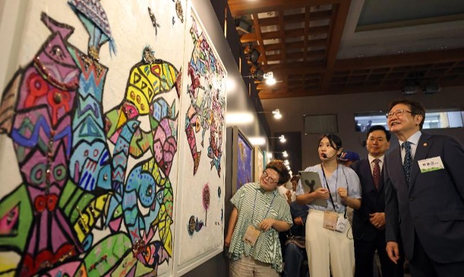 Galería de la exposición especial de discapacitados en Cheong Wa Dae