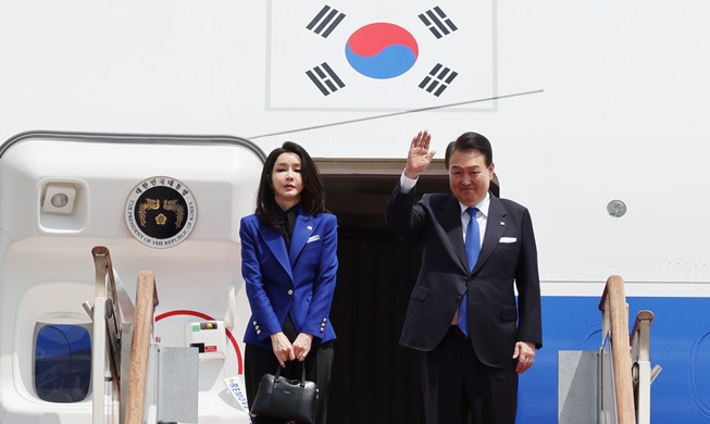 El presidente Yoon llega a Japón para asistir a la cumbre del G7