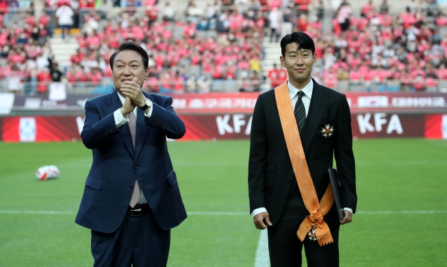 Presidente Yoon otorga a Son Heung-min el más alto honor nacional en deportes