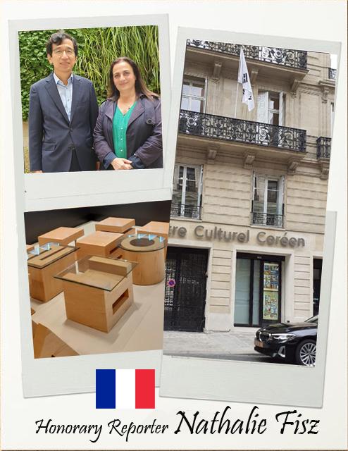 La reportera honoraria Nathalie Fisz de Francia le encanta el idioma porque le parece uno musical y tiene el objetivo de poder hablarlo con sus amigos coreanos y su hija cuando vaya a Corea para verla. Otra razón que la hizo aprender Hangul fue su admiración por la caligrafía coreana. | Nathalie Fisz