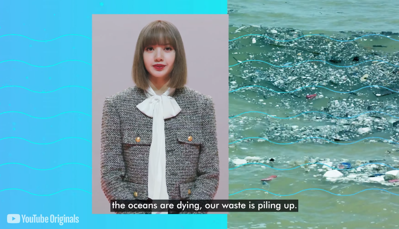 En su intervención, Lisa reflexionó sobre la gravedad y lo dañino que se ha vuelto la contaminación del aire y que el planeta se está calentando de manera acelerada. | Captura de pantalla dell canal de Youtube Originals en YouTube