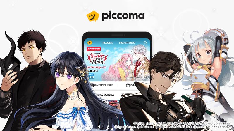 Captura de pantalla de la plataforma 'Piccoma', operada en Francia por Kakao