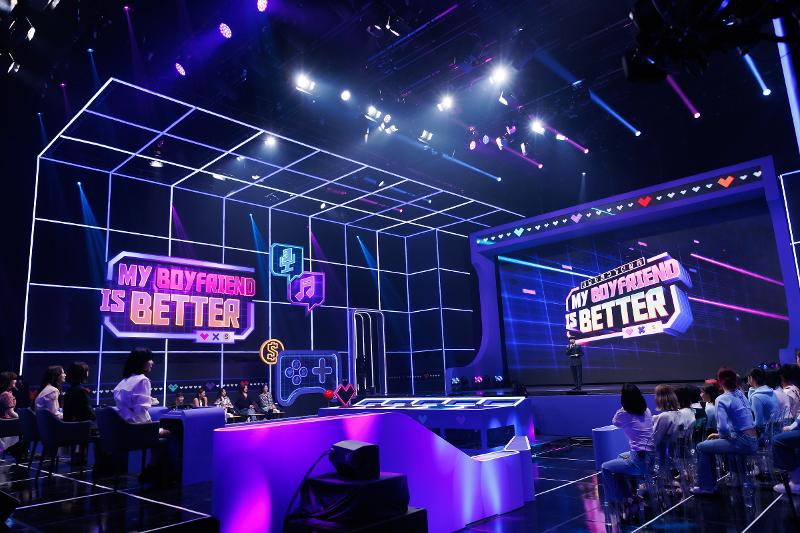 Estudio de grabación de 'My Boyfriend is Better' de Mnet, programa que recibió mucha atención en el MIPTV de este año. En Corea, se emitió del 25 de marzo al 6 de mayo.