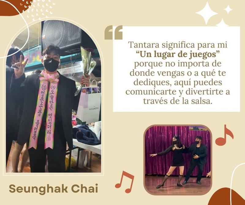 “Disfruto mucho del baile y ahora soy un gran fan de la salsa.