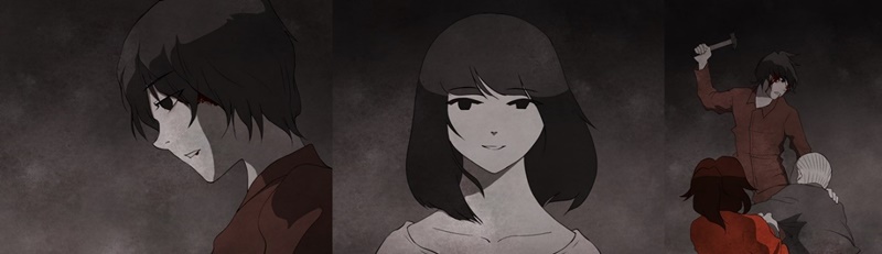 Se muestran unas escenas del webtoon 'Forest of Humans', obra maestra de Hwang, que se publicó de junio de 2012 a enero de 2013. | Hwang Junho