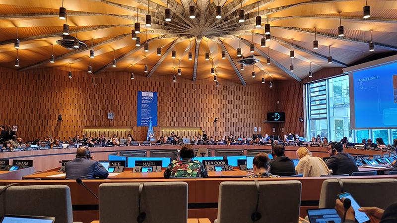 La foto muestra la 217ª reunión del Consejo Ejecutivo llevada a cabo en la sede de la Unesco en París del 4 al 18 de octubre. | Comisión Nacional Coreana para la Unesco