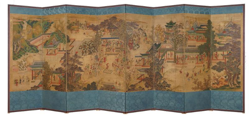 La foto muestra 'El banquete de Guo Ziyi' (Gwakbunyang Haengnakdo), una pintura de finales de la dinastía Joseon que hace parte de la colección del Museo Etnográfico Gras de Leipzig, en Alemania. El 11 de marzo, a través de un comunicado de prensa, la Fundación del Patrimonio Cultural Coreano en el Extranjero (OKCHF, por sus siglas en inglés) indicó que la pintura será devuelta a Alemania después de completar el trabajo de restauración en Corea. | Fundación del Patrimonio Cultural Coreano en el Extranjero