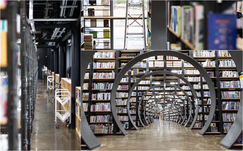 Seoul Book Bogo es una librería pública de Seúl con estanterías arqueadas en forma de ratón de biblioteca. | Seoul Book Bogo 