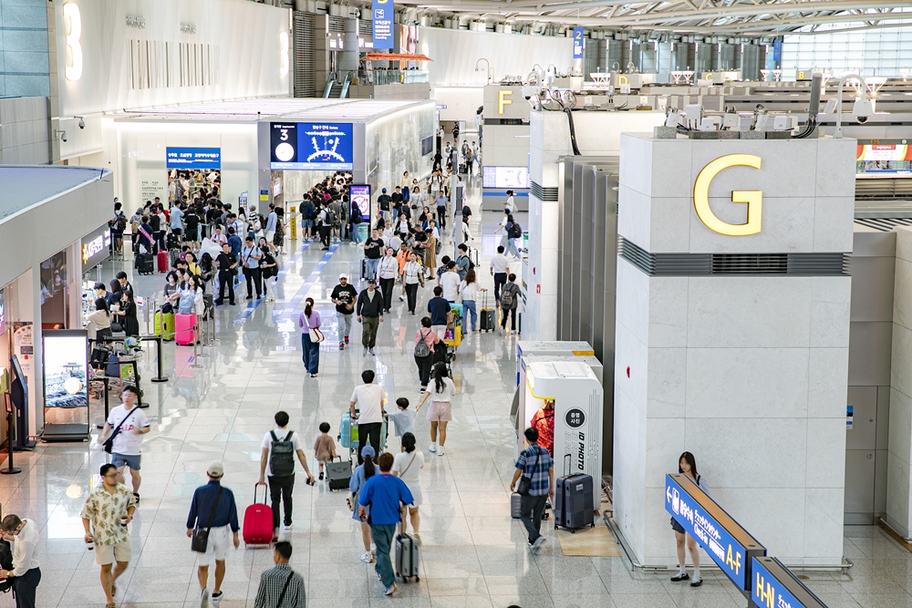 La foto, tomada el 13 de septiembre, muestra una vista de la puerta de embarque de la Terminal 1 del Aeropuerto Internacional de Incheon. | Corporación del Aeropuerto Internacional de Incheon
