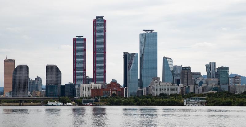 Vista del barrio de Yeouido, en el oeste de Seúl