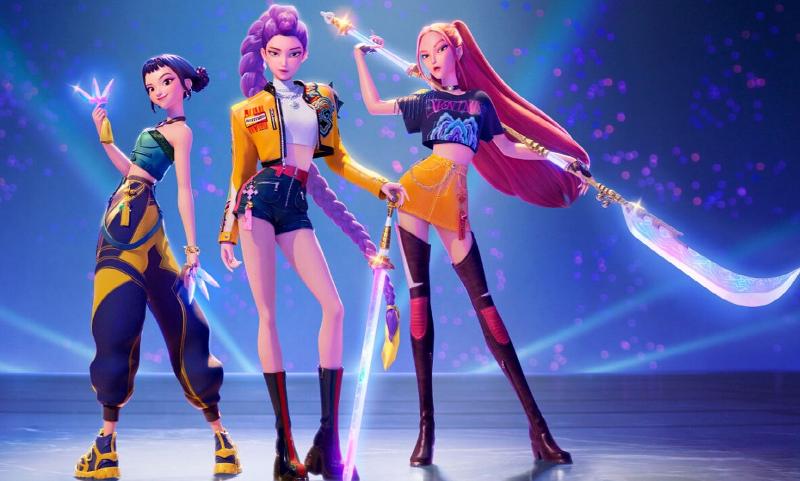 Una escena de la película 'Las guerreras K-pop'. | Netflix