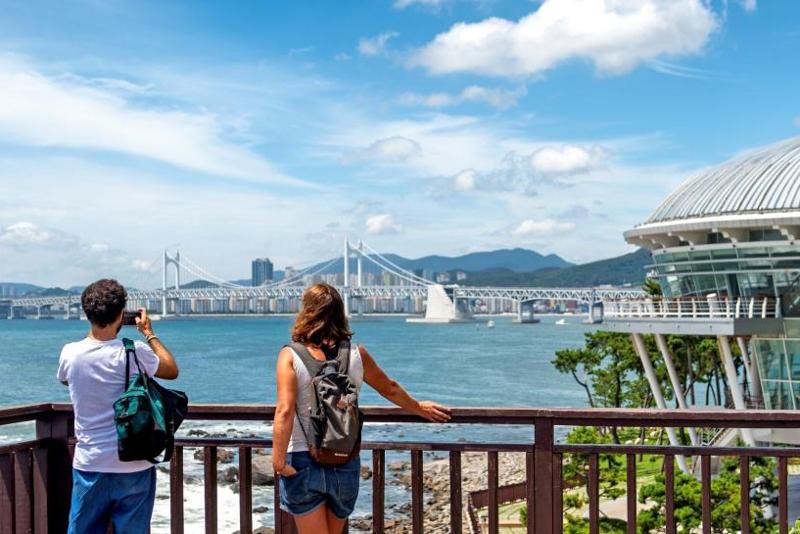 El sendero costero Dongbaek, en Busan. | Ciudad Metropolitana de Busan