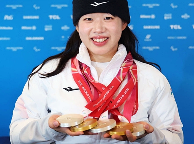 Kim Yunji hace historia al conquistar cinco medallas en una sola edición de los Juegos Paralímpicos de Invierno