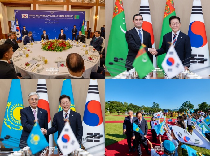 Corea refuerza la cooperación estratégica y comercial con Turkmenistán y Kazajistán