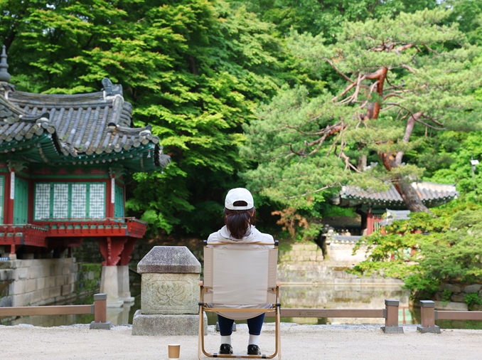 En imágenes: una mañana primaveral en el palacio Changdeokgung