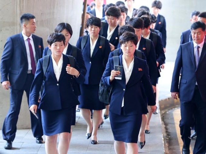 Un equipo deportivo norcoreano visita Corea por 1ª vez en ocho años