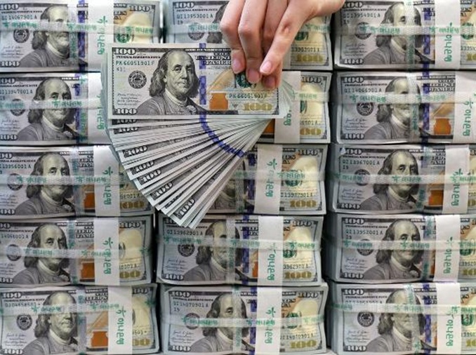 Las reservas de divisas de Corea ascienden a 442.280 millones de dólares en agosto